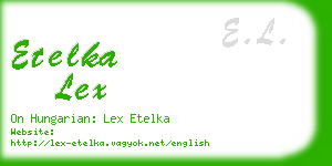 etelka lex business card